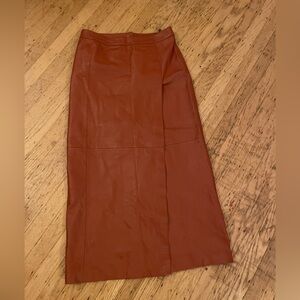 Vintage 100% Leather Skirt